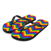 Gay Zig Zag Flip-Flops
